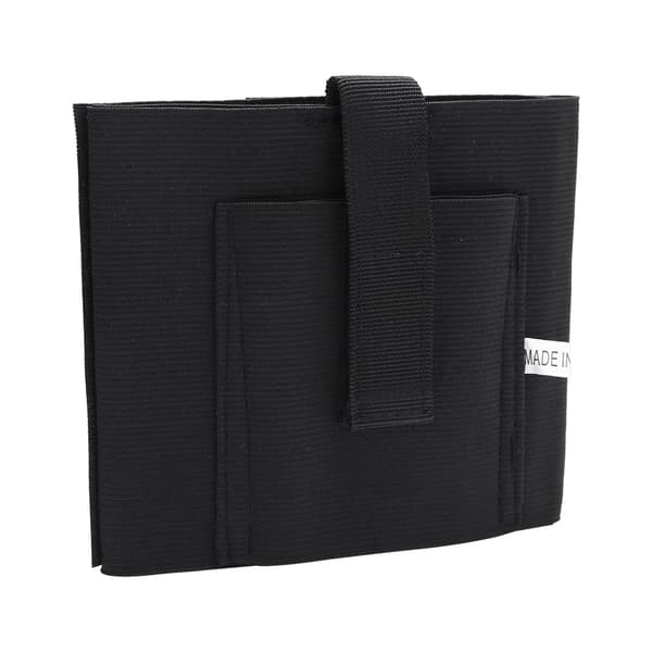 Svart Polyester Dolt Bärande Vrist Ben Pistol Hölster Med Elastisk Säkerhetsrem För G17