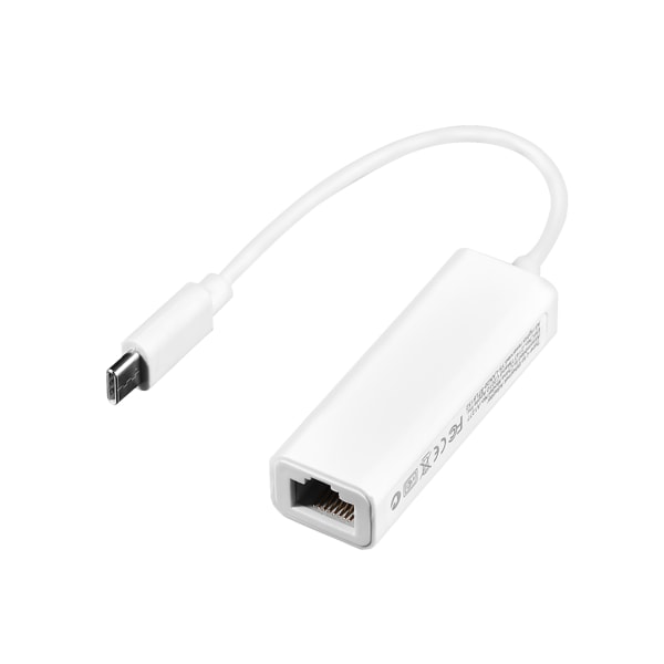 USB 3.1 Typ C till RJ45 100Mbps Ethernet LAN-nätverksadapterkonverterare för MacBook USB-C bärbar dator