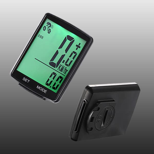 Multifunktionel LCD-skærm Cykelcomputer Trådløs Cykel Regntæt Speedometer Odometer Cyklus 2,8 tommer Vandtæt