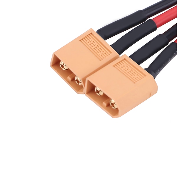 XT60 Akun Rinnakkaisliitinadapteri 14AWG Kaapeli RC Lipo -akulle, 1 Naaras 2 Urosta