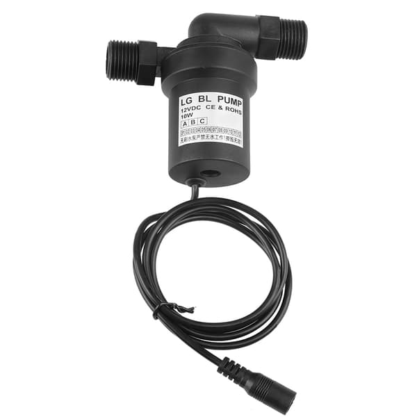 12V 10W DC Borstlös Solcellsdriven Högtemperaturvattenpump för Cirkulationspumpning