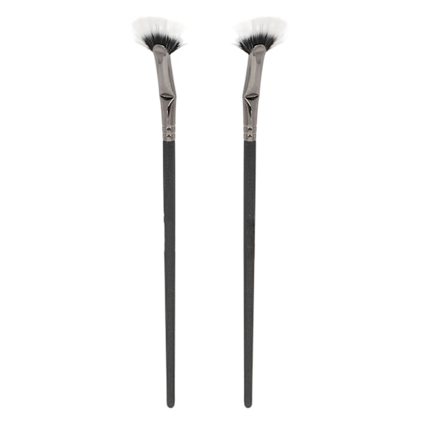 2 st Mascarafläkt Böjd Borste Dubbellager Förebygger Klumpning Förbättrar Nedre Fransar Fläkt Mascara Applikationsborstar