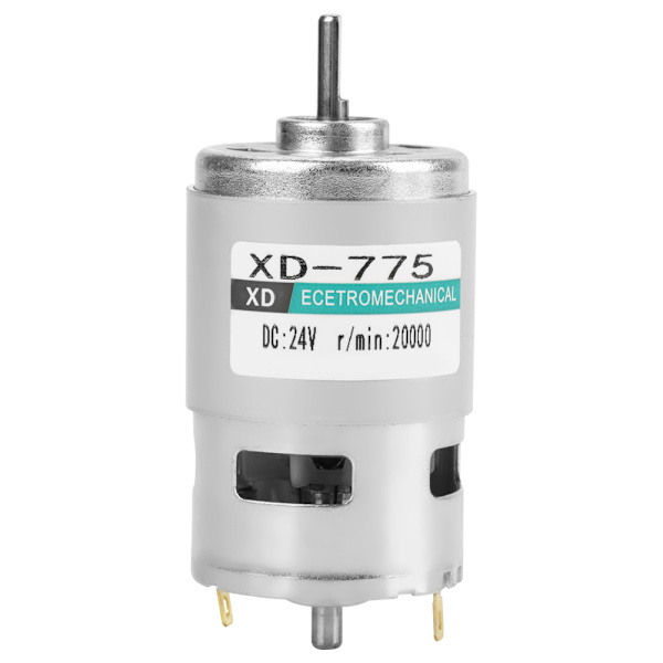 XD-775 24V Nopea Hiljainen Kaksinkertainen Kuulalaakeri Harjallinen DC-moottori (24V 20000rpm)