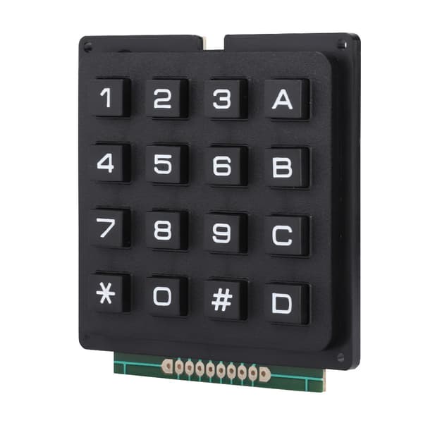 Tangentbordsmoduler med 16 tangenter 4x4 Tryckknappar Extern knappsats för MCU