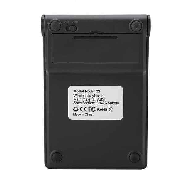 Musta 22 näppäimen mini numeronäppäimistö langaton Bluetooth OS X PC:lle