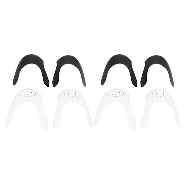 4 Par Skoinsatser Skydd Klippbara Minska Veck Sneakers Skor Skydd Formare Vit Svart
