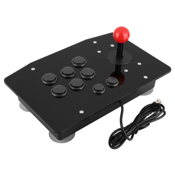 Arcade Rocker Game Joystick 8-knapps spelhandtagskontroll (svart)