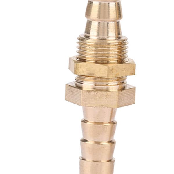 2 st Slangklämma Mässing Skott Rörkoppling Kopplingsadapter (8mm)