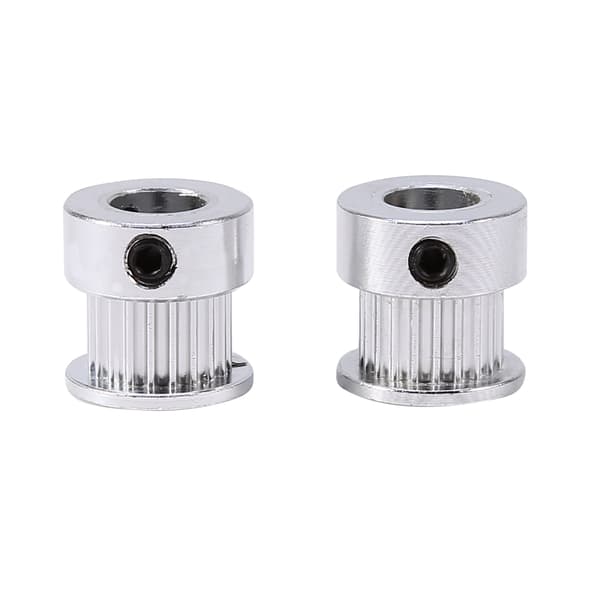 2 stk. Aluminium Leje-Trinser 8mm Indvendig Diameter 20 Tænder til 3D Printer