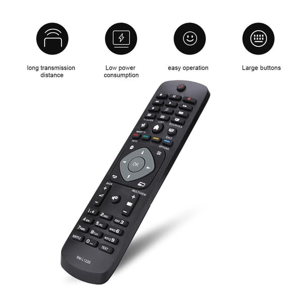 Multifunksjonell TV-fjernkontroll for Philips RC19002B RC2031