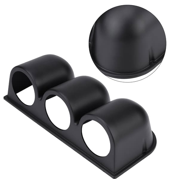 Sort Universal 52mm/2\" 3 Hull Trippel Dash Måler Pod Festeholder