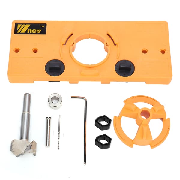 35mm Skjult Hengsel Jig Borehull Bor Guide Kutter Bit Sett
