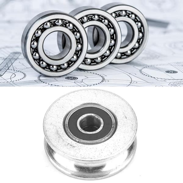 Högfast lagerhjul vajerlyftguide för taljblock (48mm)