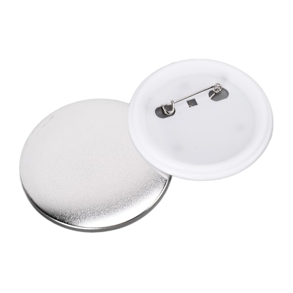100 stk. Badge Bagside Dækplade Blik Plastik Base Undgå Rust Fast DIY Badge Værktøj til Julefødselsdagsgaver 58mm 100 stk.