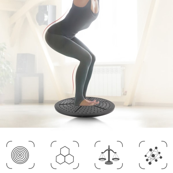 Lila Labyrint Wobble Balance Board Yoga Träning Fitness Träning Stabilitetsskiva