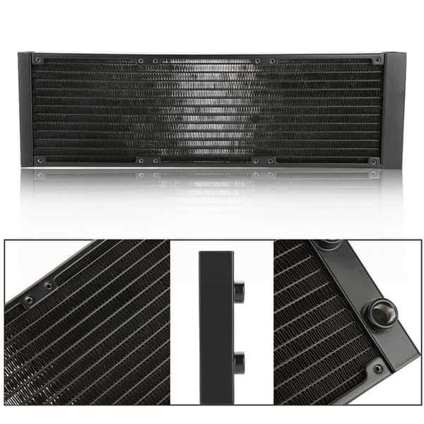12 Rør Computer Varmeveksler G1/4 Gevind Vandseparator Vandkølerrør til PC - 360mm