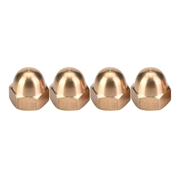Koppar Acorn Mutter Kit Kupolhuvud Hex Mutter Set Fordon Fästelement (M12, 5 st)