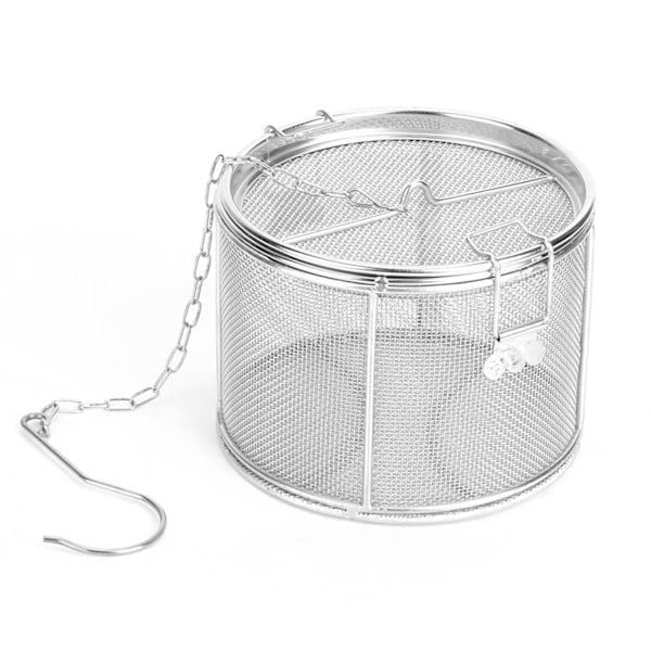 Te-kugle si i rustfrit stål Suppe Krydderier Separationskurv Krydderifilter 14 x 10 cm
