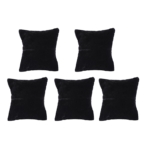Sammetsklädd Smyckesdisplaykudde för Klockor, Armband och Bangles - Hållare, Förvaring och Organiserare (Svart)