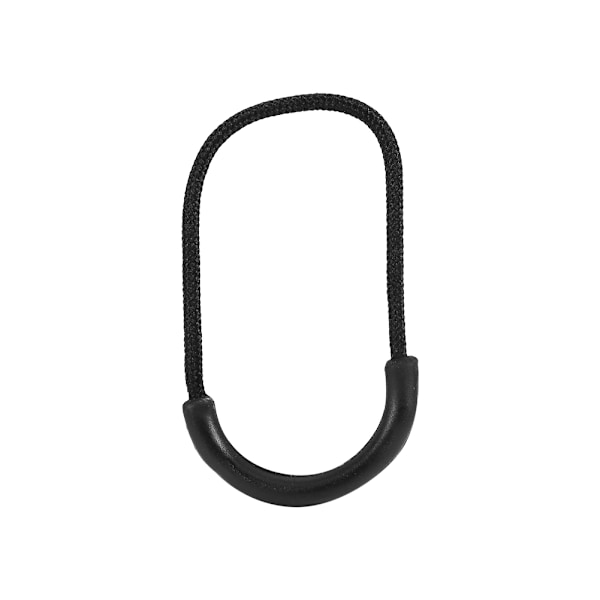 10 stk. Svarte Plast EDC Smile Style Glidelåstrekk Snor Tau For Klær Veske Tilbehør