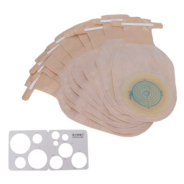 10 st Engångs stomipåsar Kolostomipåsar Ileostomi Stomimaterial