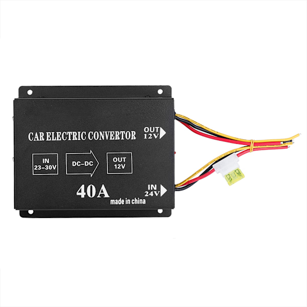 Bil Lastbil 40A 480W DC 24V til 12V Strøm Konverter Elektrisk Spændingsreducer Trin ned Transformer