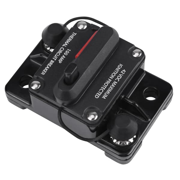 DC12V-42V Bilstereo Audio Inline Strømbryter Manuell Tilbakestilling (100A)
