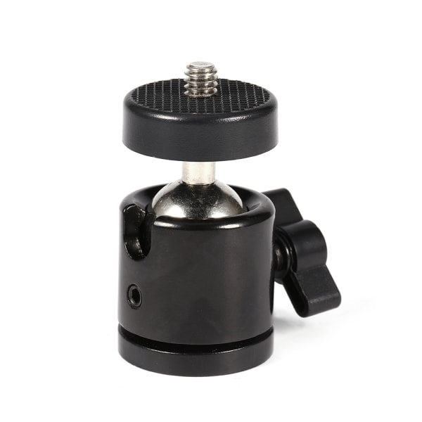 Ny 360° Mini Kulhuvudfäste för 1/4\" Kamerastativ & 3/8\" Blixtfäste
