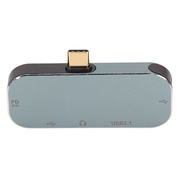 Type C Hub Hot-Swap 5 in 1 PD Lataus 10Gbps 100W 3.5 Kuulokeliitäntä Design USB C Hub Win Android OS X:lle