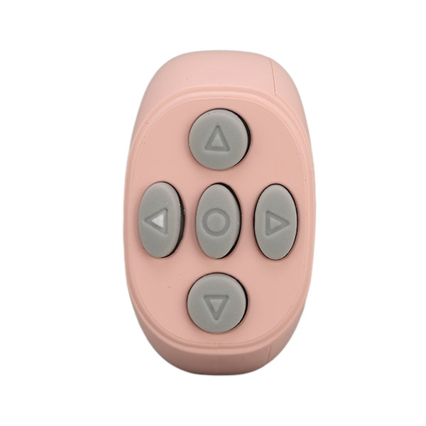 Smart Ring Controller Bluetooth 5.3 Trådlös Fjärrkontroll Sida Vändare för Tik Tok E-bok Rosa