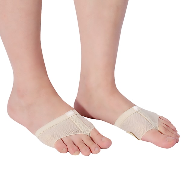 Lyriska Magdans-Tåskor Dans Paw Pad Skor Halvsulor Fitness Tillbehör (Hudfärg/M)