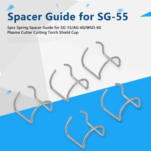 5 st Fjäderavståndsrör för SG-55/AG-60/WSD-60P Plasmaskärare Skärbrännare Skyddskåpa