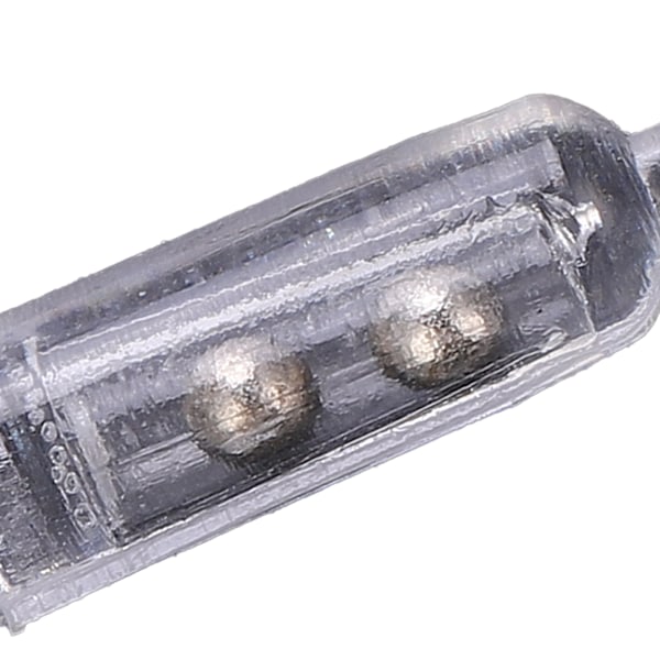 50st 15mm Hållbara Skallror Skaka Fiske Lockbete Insats Tub Skallror för Mjuk Fisk Transparent Vit