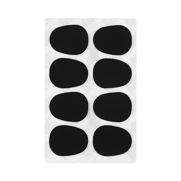 Saksofon Munnstykke Patch Pad Cushion for Sopran Alt Tenor Saksofon Klarinett Svart 0.5mm Stor Oval