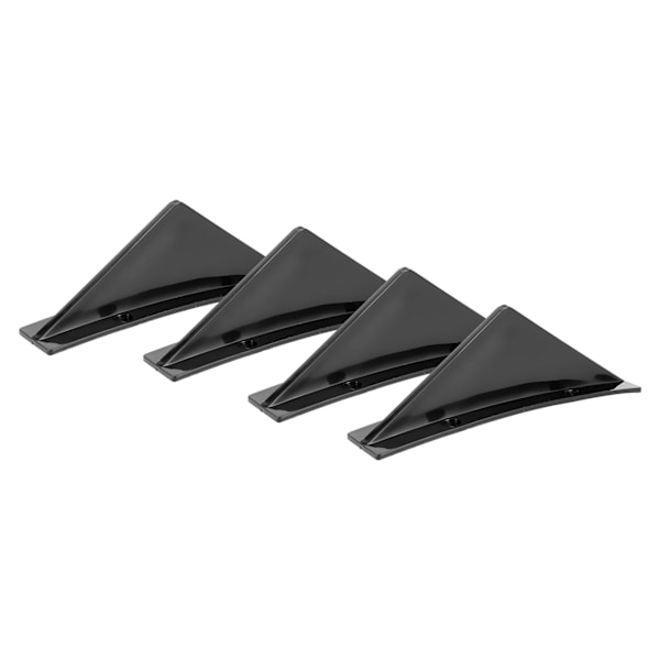 Blank Sort Hajfinne Bagkofanger Diffuser Læbe Spoiler Kit med Monteringsskruer Universal