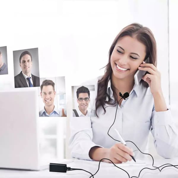 150 cm bærbar mini clip-on omni-directional stereo USB-mikrofon til PC-computer