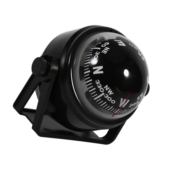 Multi Purpose Sea Marine Bracket Mount Compass Voyager Udenfor Passer til Båd Campingvogn Lastbil Sort