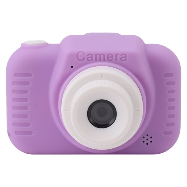 Digitalt kamera for barn med 32G kort, HD, dobbel linse, 1080P, 8X zoom, USB oppladbart for barn, lilla