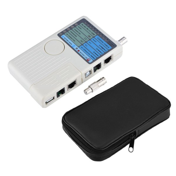 RJ45 / RJ11 / USB / BNC Nettverkstester LAN Kabel Sporingsdetektor