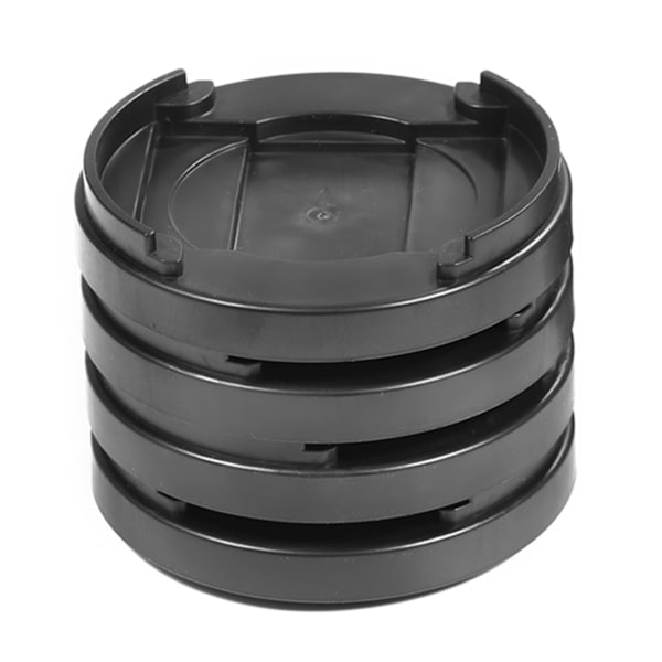 8 stk sett Plast MultiSlot Møbelben Sklisikker Pad Sklisikker Sengestopper Fotmatte for Bord Pult Sofa Stoler (Svart)