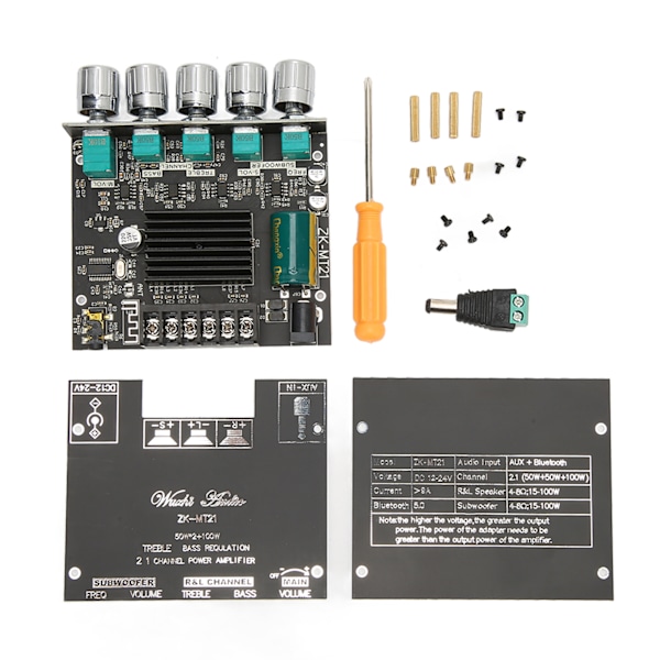 Bluetooth Digital Förstärkarmodul 50W 50W 100W 2.1 Kanals Subwoofer Ljudförstärkarkort