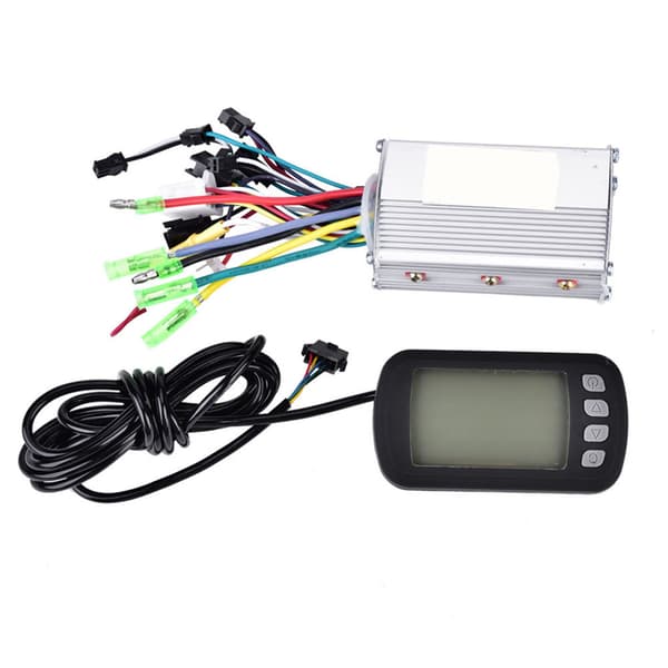 36V/48V 350W børsteløs motorcontroller med LCD-panel til elektrisk cykel scooter
