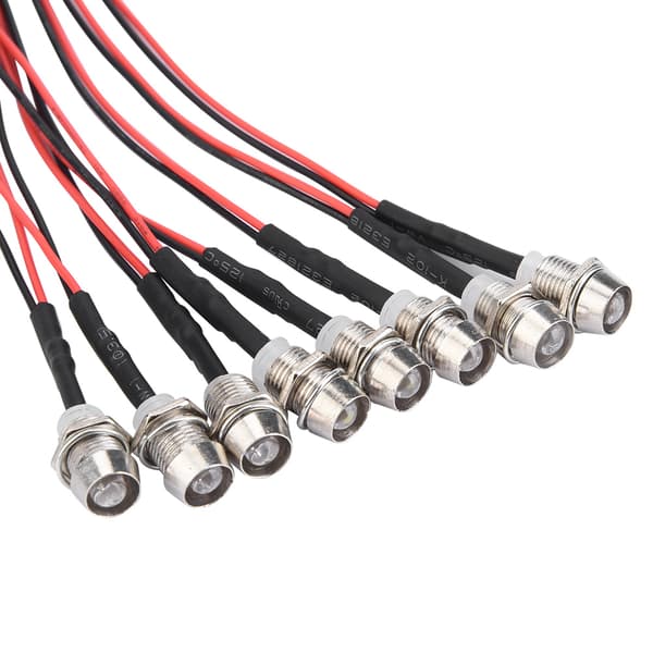 8 stk. 5 mm frontlykter og baklykter LED-lys RC Modell Drift Bil Tilbehør