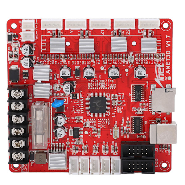 3D-skriver Hovedkort Modul A4988 Motor USB-grensesnitt 12V–24V for Anet A8