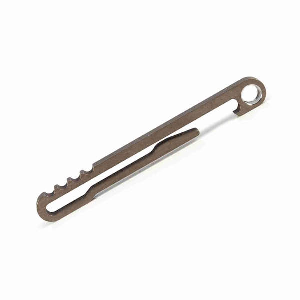 Udendørsudstyr Titanium Alloy EDC Nøglering Bælteklips Hurtigtræk Nøglering