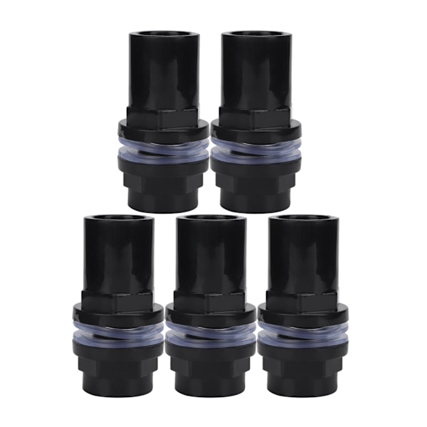 5 st/set PVC Akvarium Vattenrör Koppling Rakt Rör Koppling Fisktank Tillbehör (25mm)