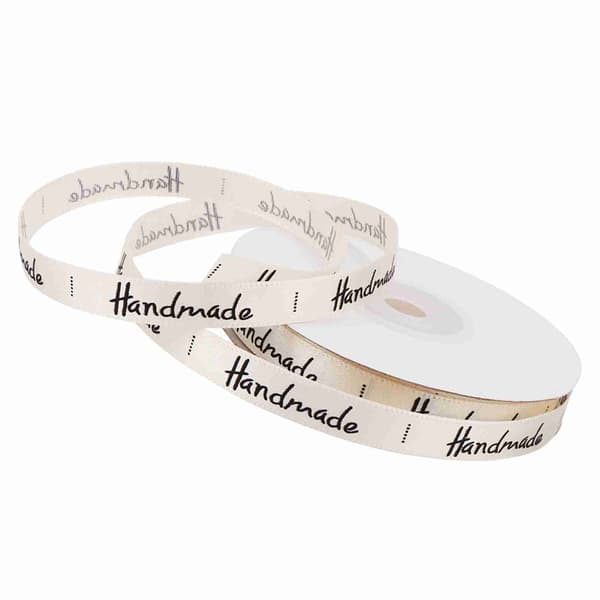 Handgjort band, satängband, presentförpackning för hem-/bröllopsdekoration (Beige)