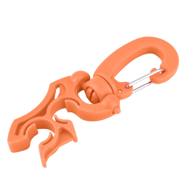 Dykking Dobbel BCD Slangeholder Klips Regulator Feste Spenne Krok for Snorkling (Oransje)