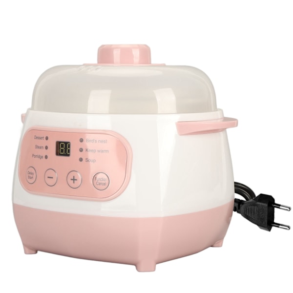 Elektrisk Gryte 1L 200W Anti-tørrkoking Sikker Intelligent Elektrisk Keramisk Koker for Grøt Ris Suppe EU Plugg 220V