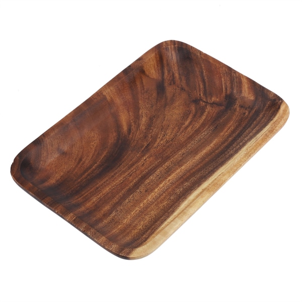 Tyylikäs sushitarjotin välipaloille salaateille jälkiruoille puinen tarjoiluastia kotiin ravintolaan 25*17*2cm